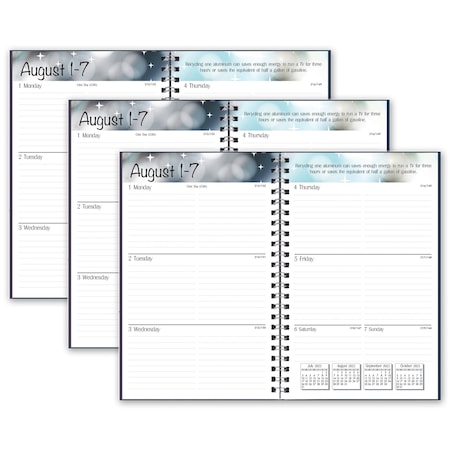 House Of Doolittle Academic Weekly Assignment Book, Black, PK3 274RTG-02